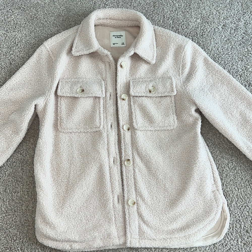 Womens Abercrombie Sherpa shacket